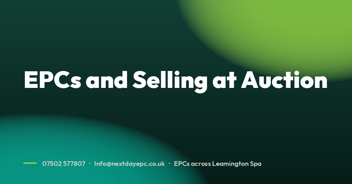 EPCs and Selling at Auction