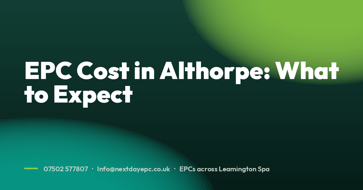 EPC Cost in Althorpe: What to Expect