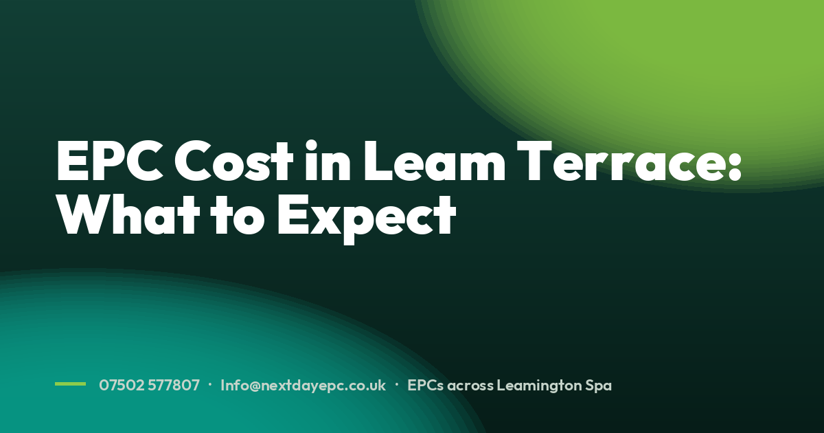 EPC Cost in Leam Terrace: What to Expect