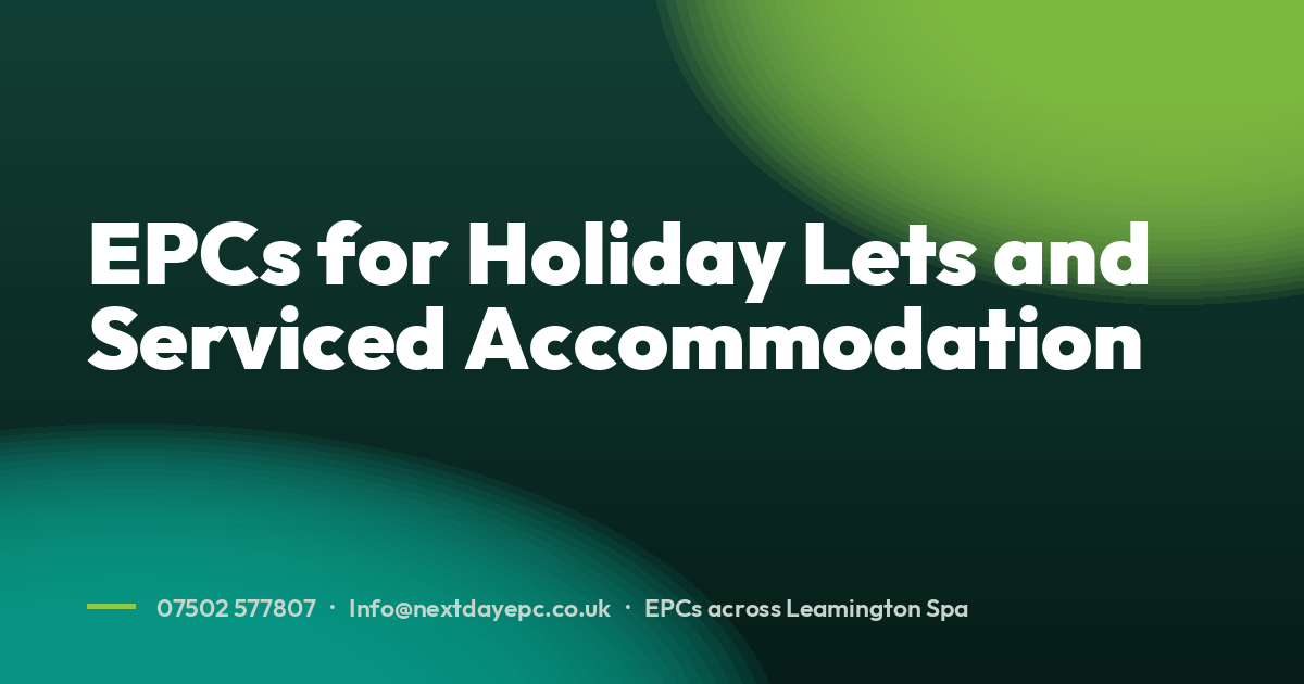 EPCs for Holiday Lets and Serviced Accommodation
