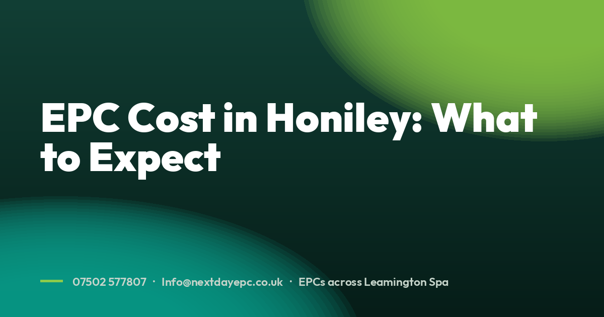 EPC Cost in Honiley: What to Expect