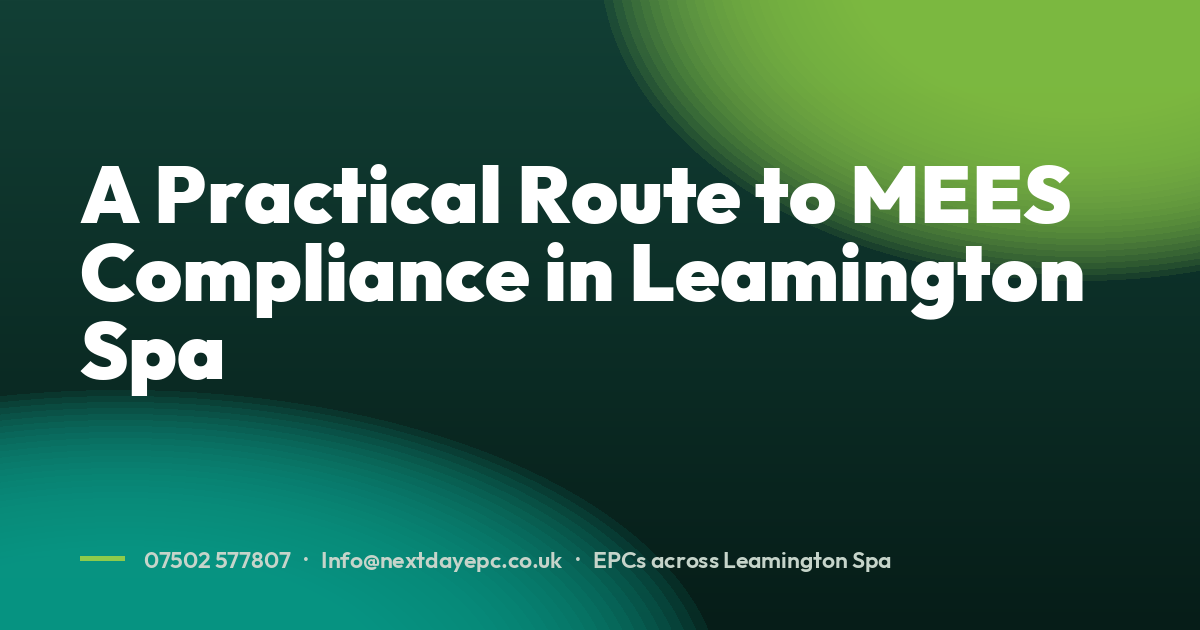 A Practical Route to MEES Compliance in Leamington Spa